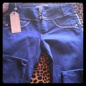 High waist skinny jeans